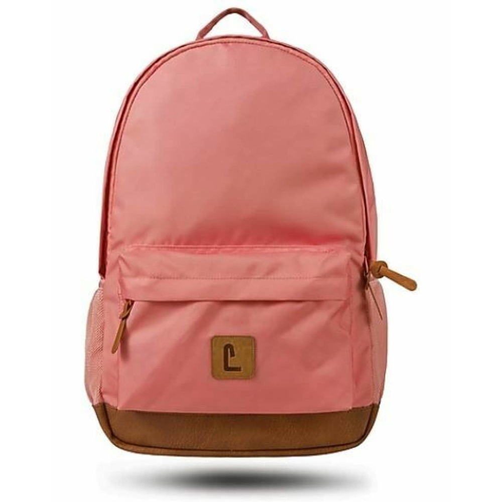 Dalton 18"‎ Backpack PINK with FAUX LEATHER